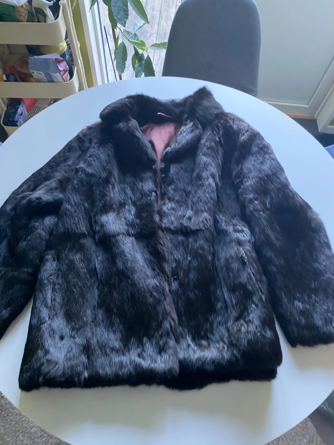 Äkta pälsjacka 
