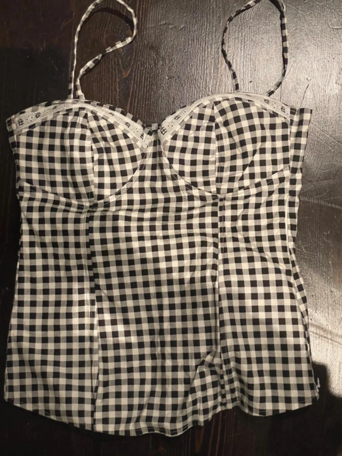  rutig korsett-topp - 1