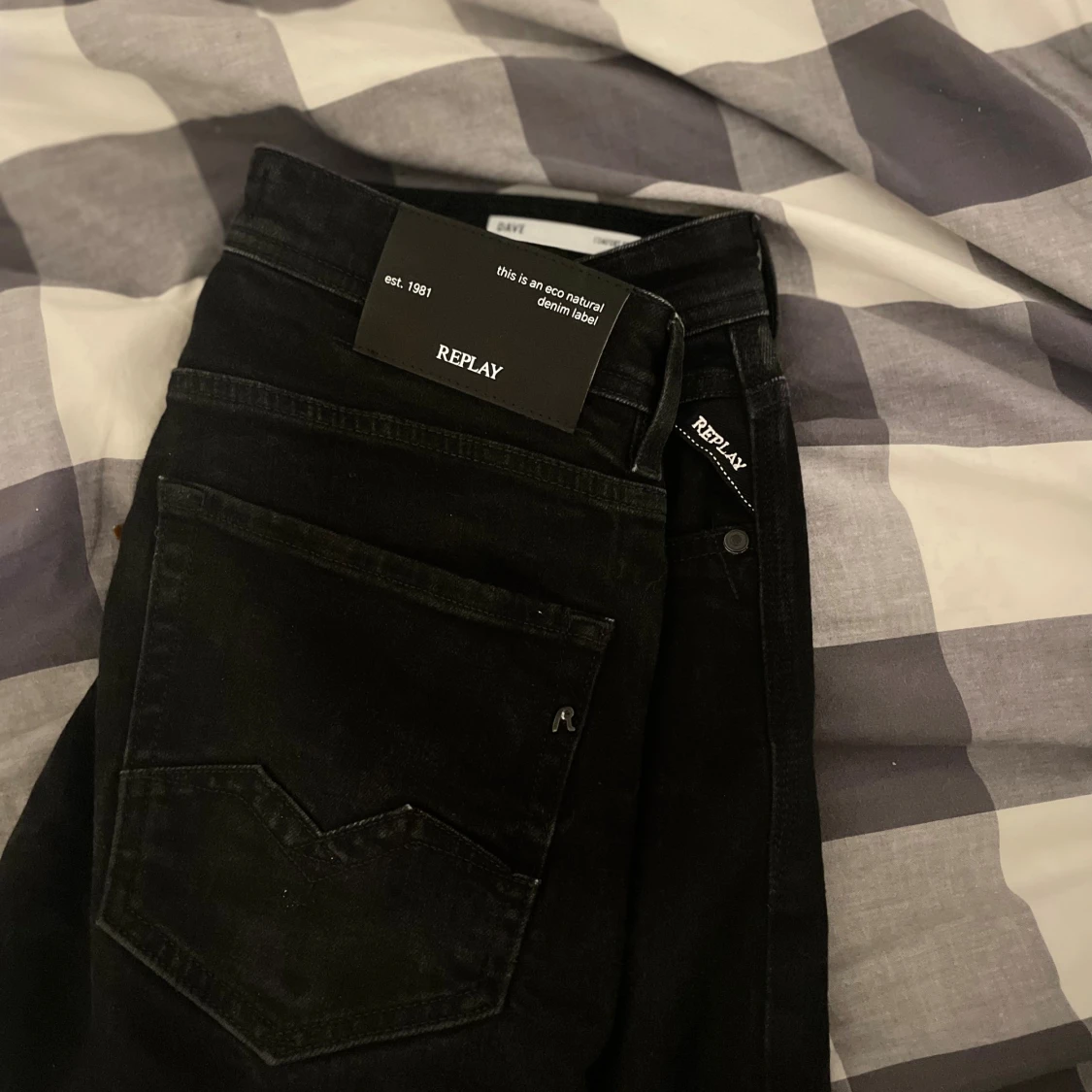 Svarta Replay jeans, storlek 29/32