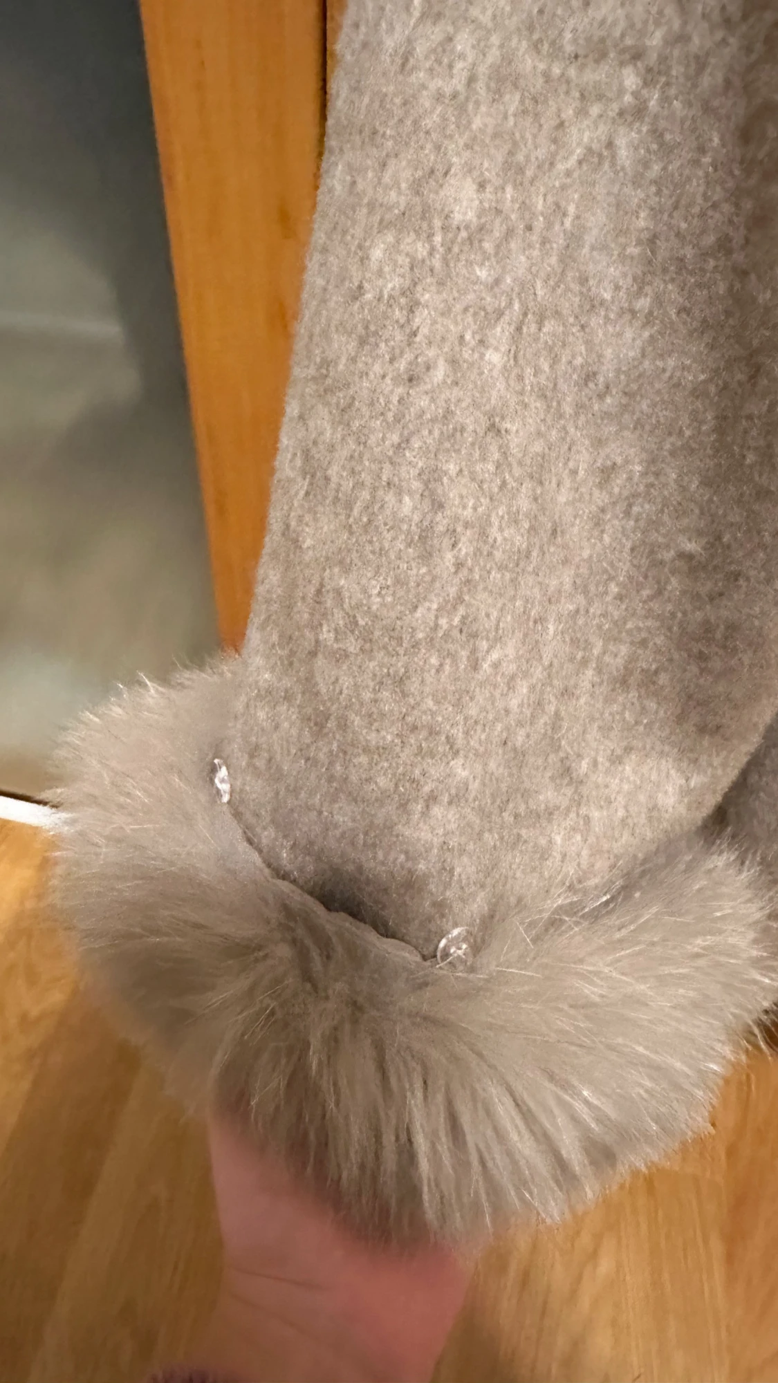 Oanvänd Kappa med äkta päls - 5