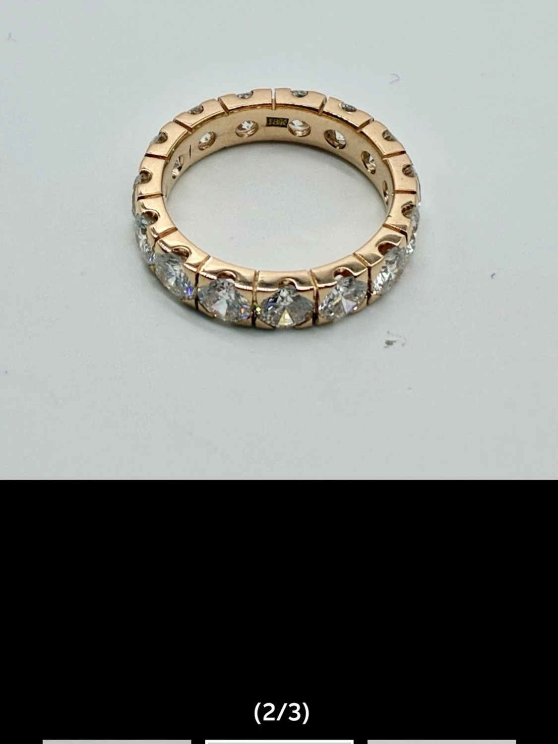 Diamantring i 14K guld från HRD Antwerp - 3