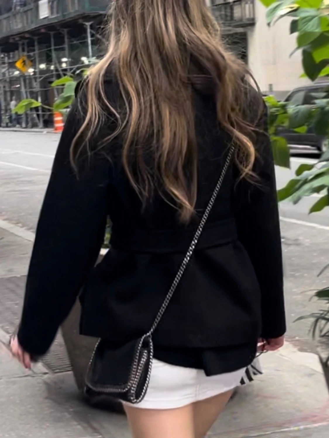 Svart kappa med bälte - 1