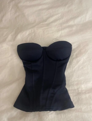 Mörkblå korsett topp - Nästan oanvänd, strlk xxs-s