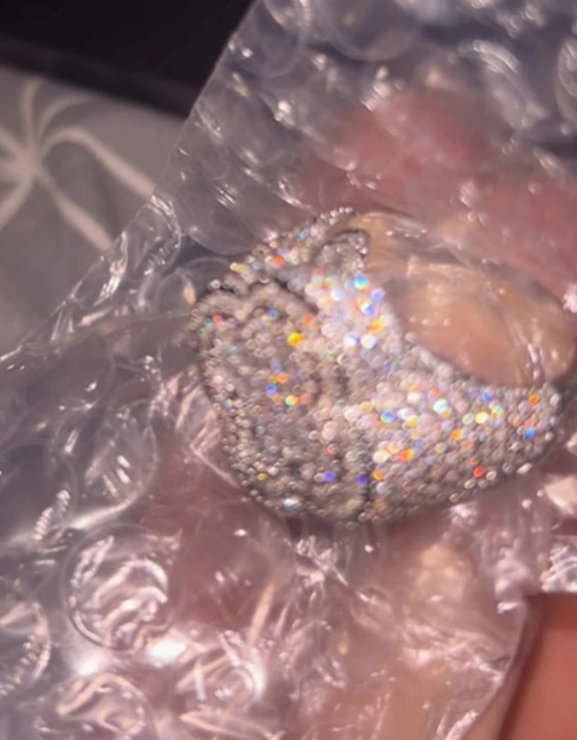 Glittrig silverväst med stenar - 3