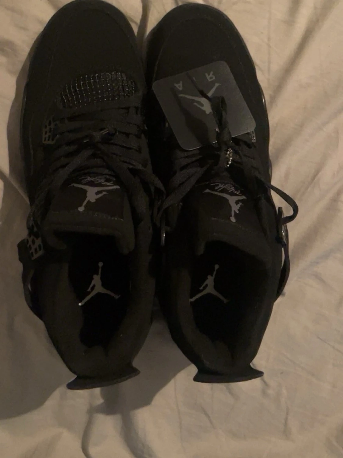 Svarta Nike Air Jordan 4 sneakers - 1