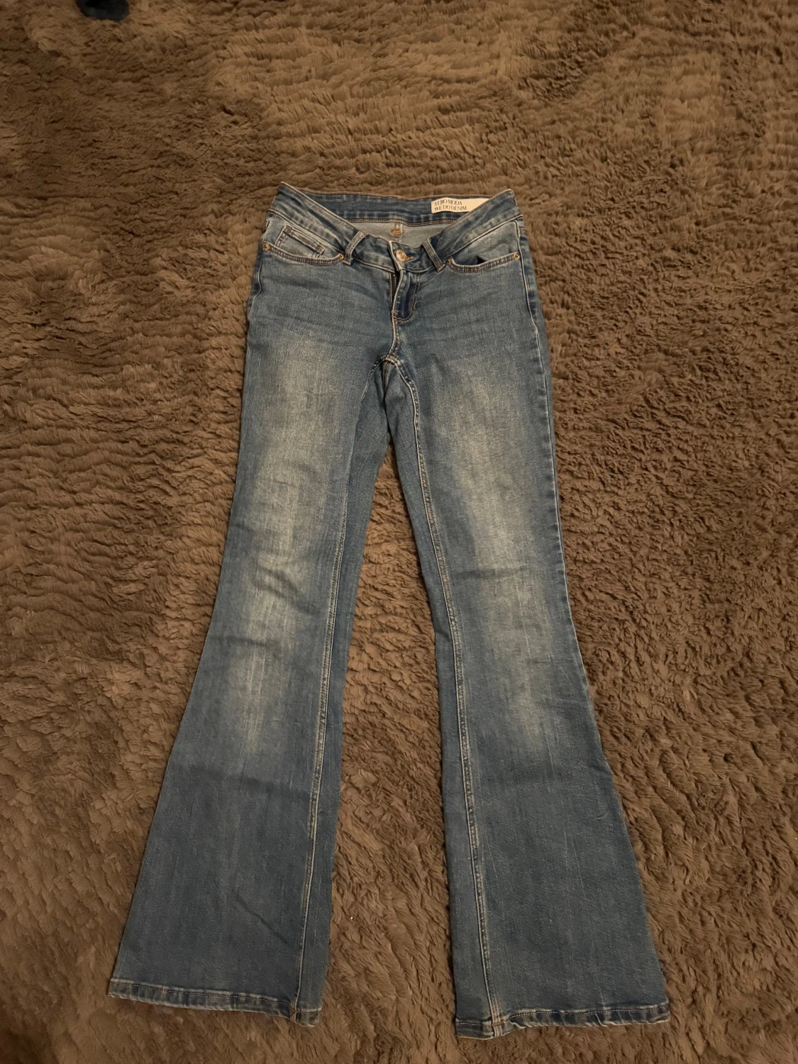 Blå Lågmidjade jeans - 3