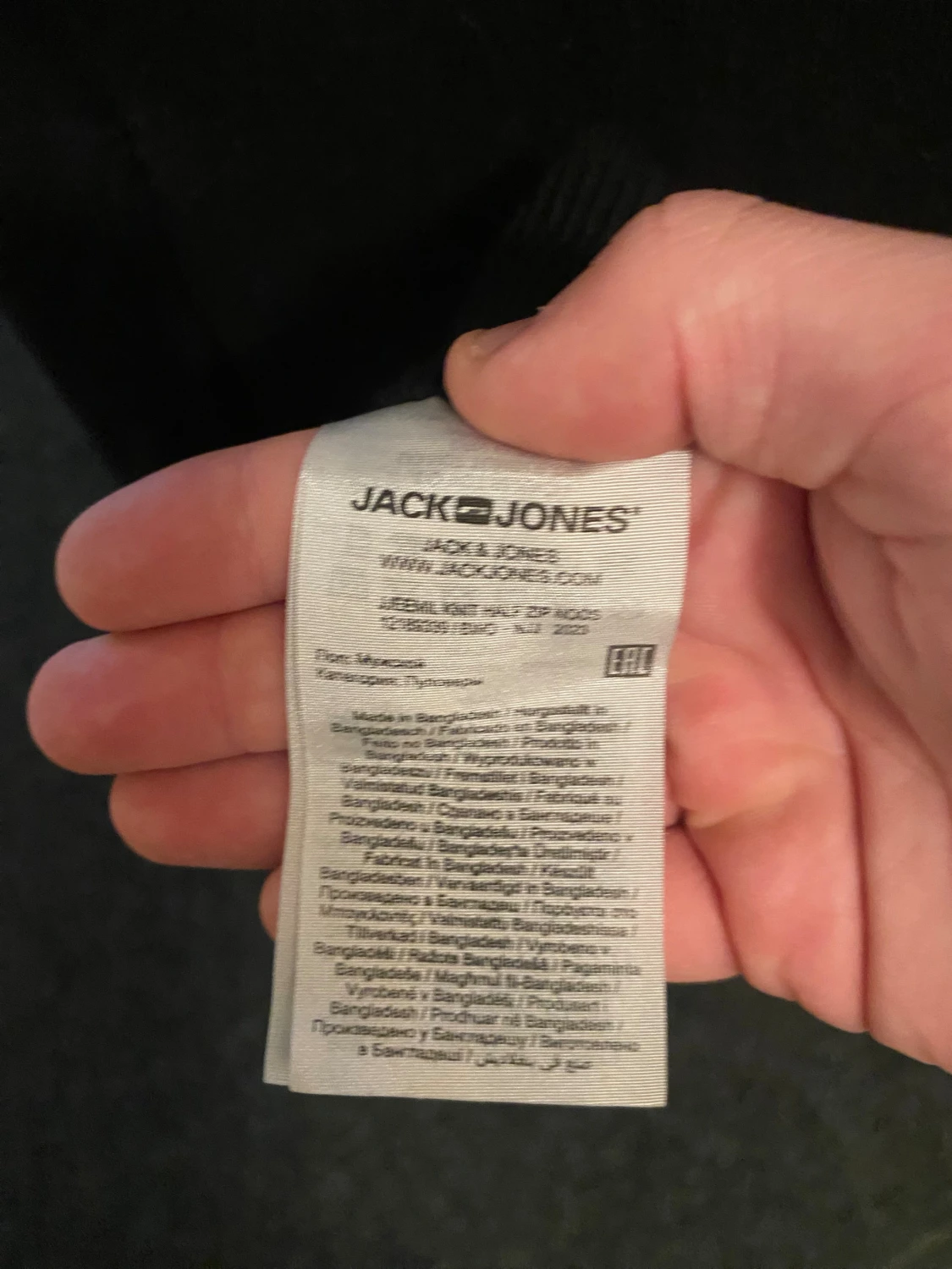 Svart half zip tröja Jack & Jones S - 1