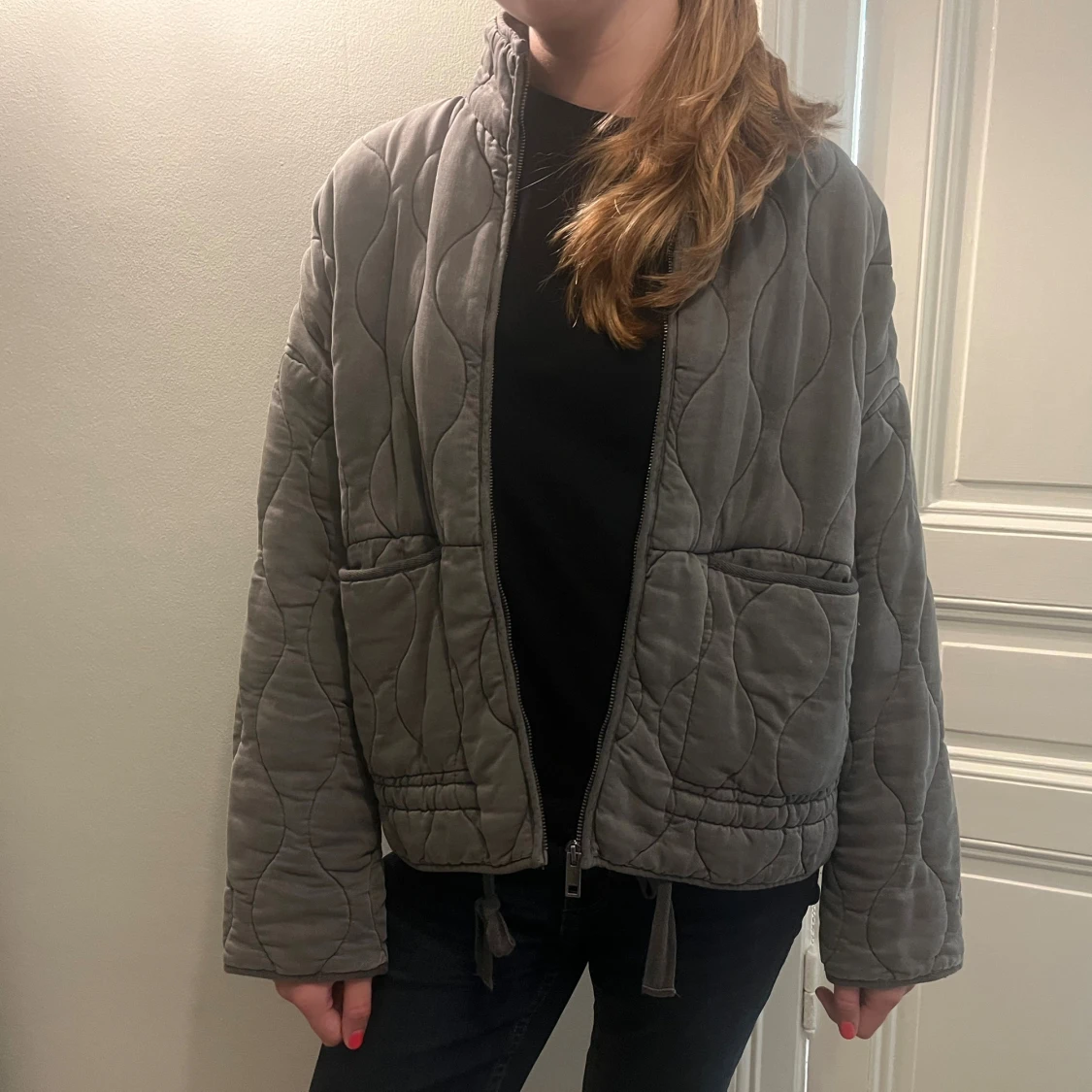 Grå Zara populär jacka