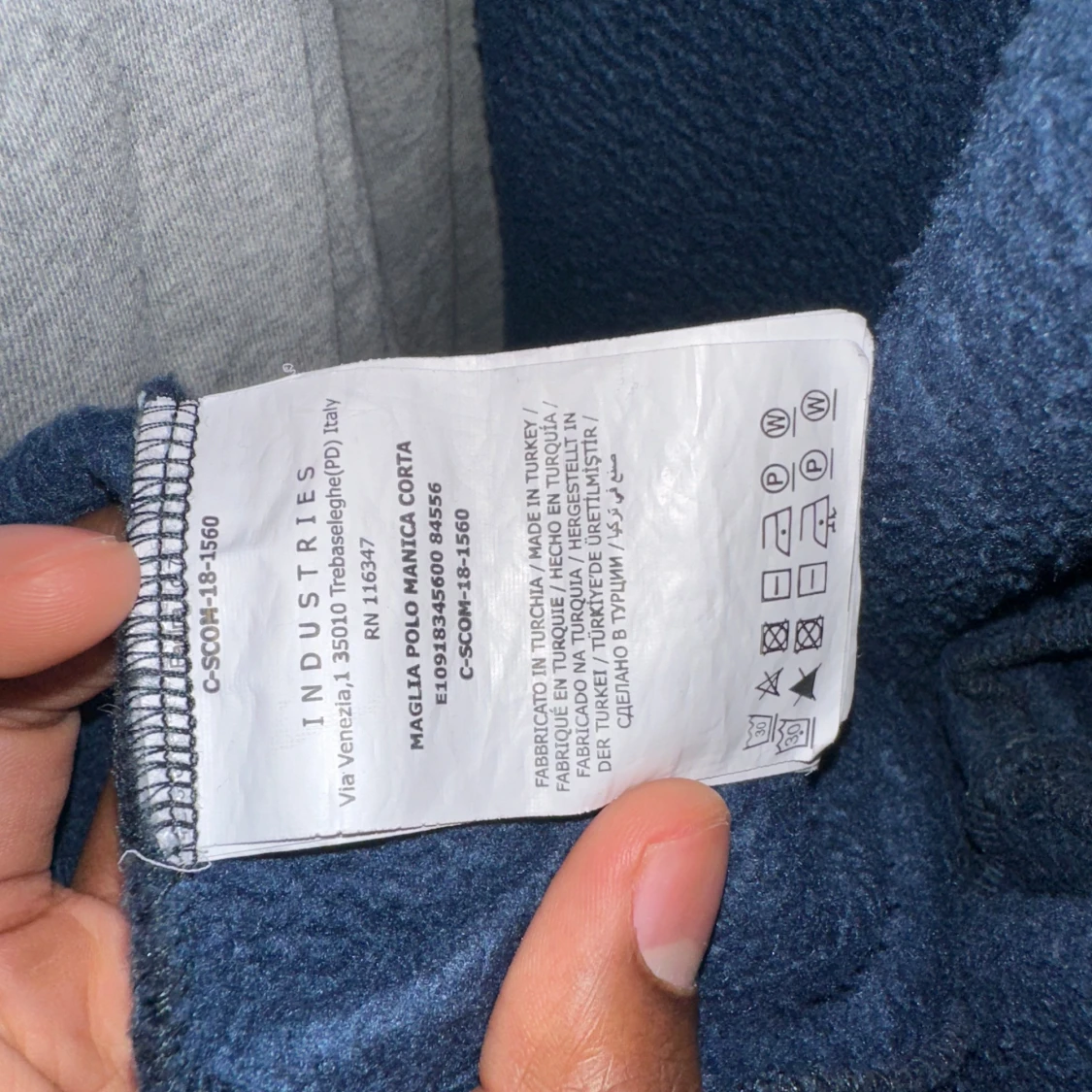 Mörkblå  Moncler hoodie med dragkedja - 4