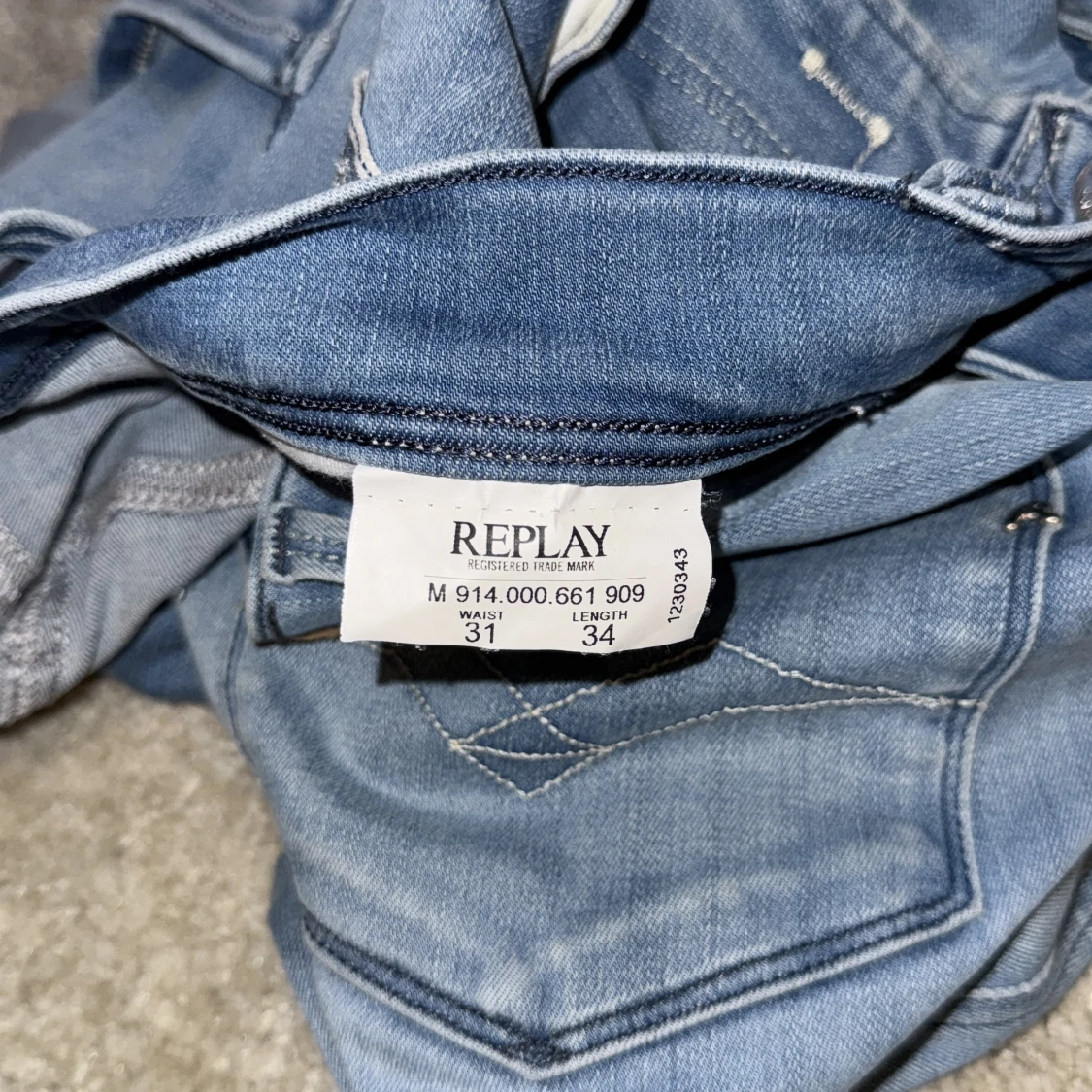 Replay Anbass ljusblå jeans - 4