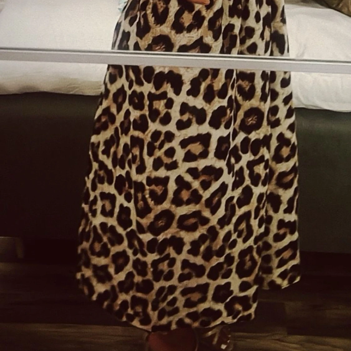 Leopardmönstrad långklänning - 3