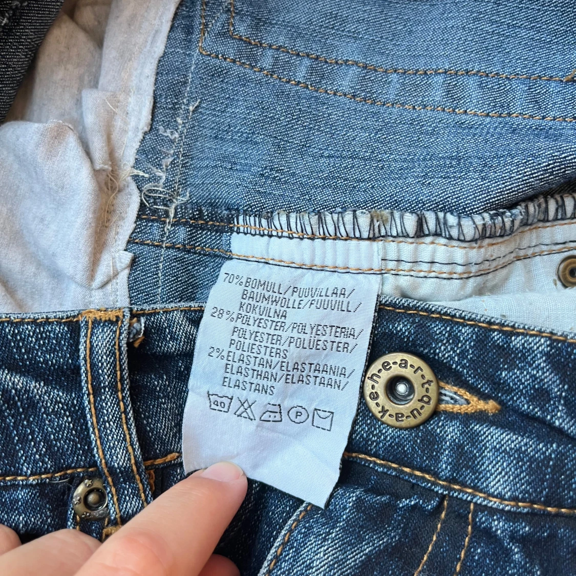 Jeanskjol med volang från Detroit - 4