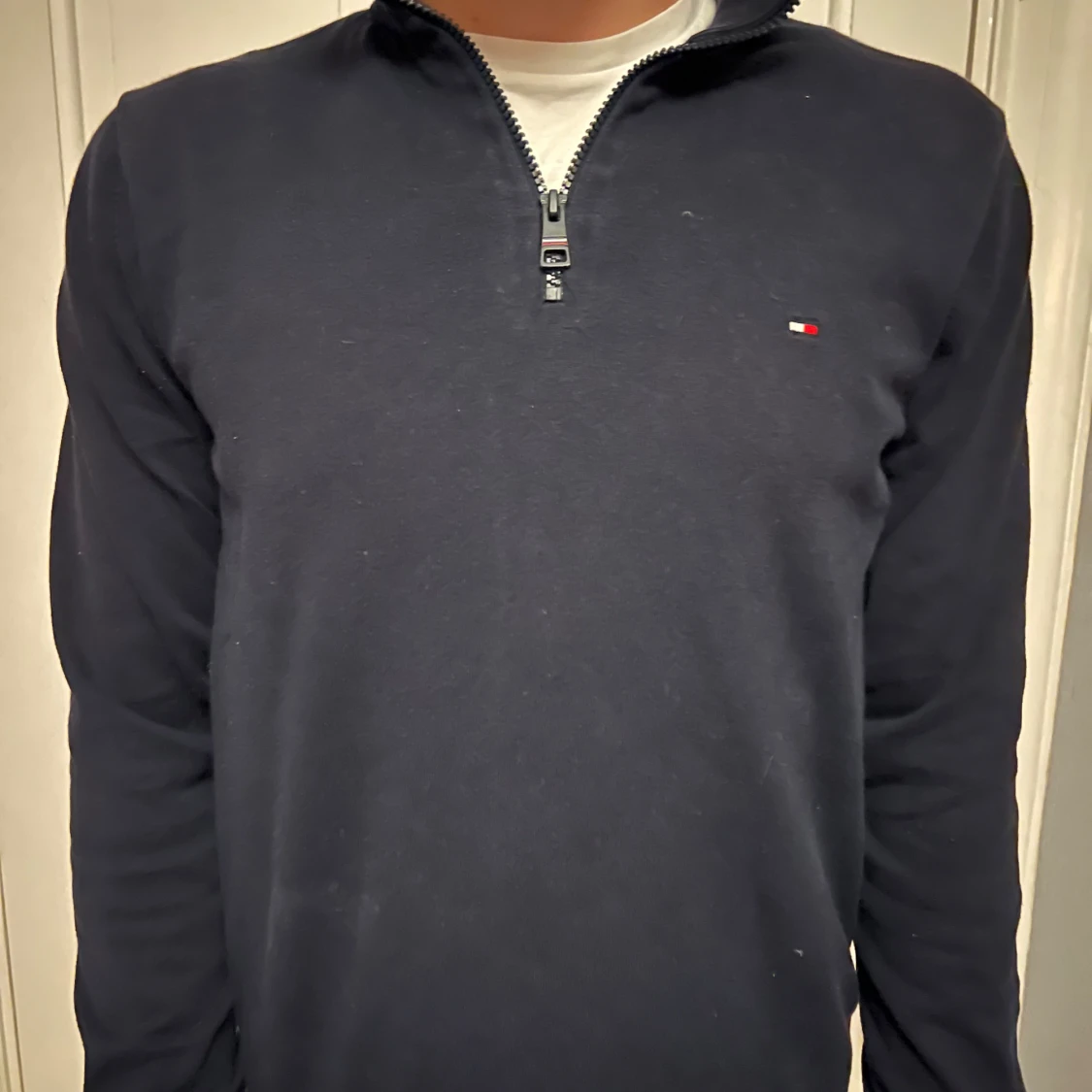 Mörkblå half zip tröja Tommy Hilfiger - 1