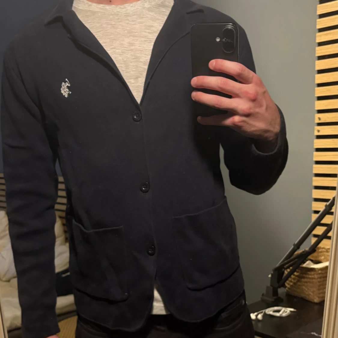 Mörkblå kofta från U.S. Polo Assn.