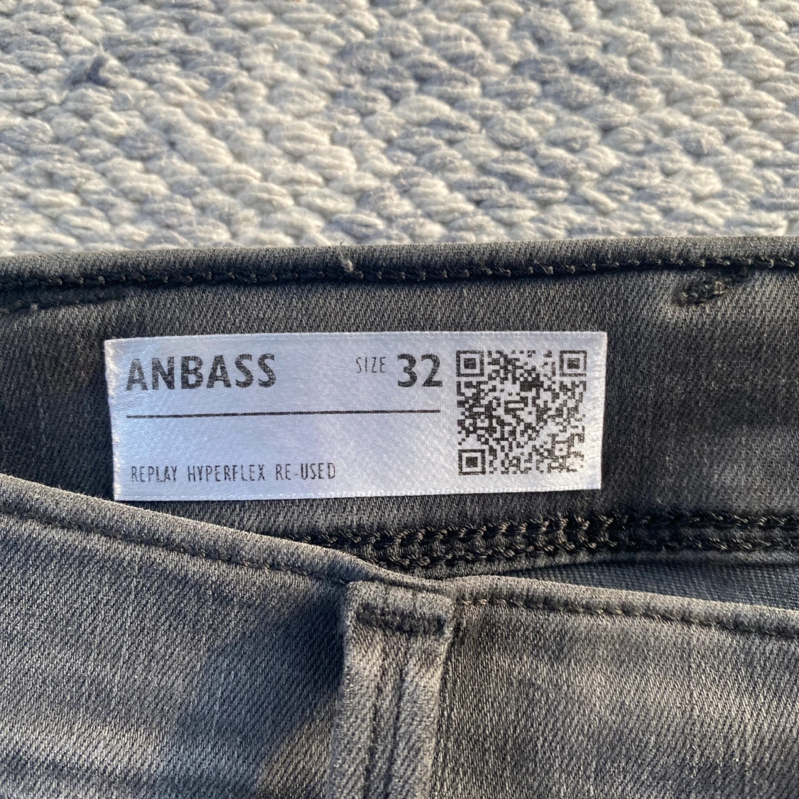 Replay Anbass Hyperflex grå jeans - 1