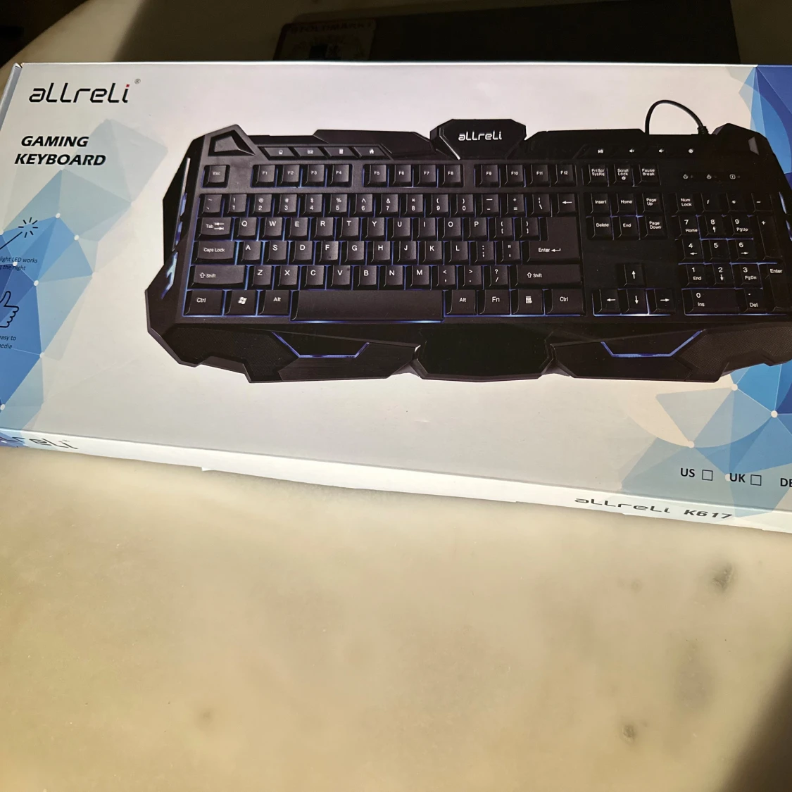 aLLreLi tyskt Backlit Gaming Keyboard - 2