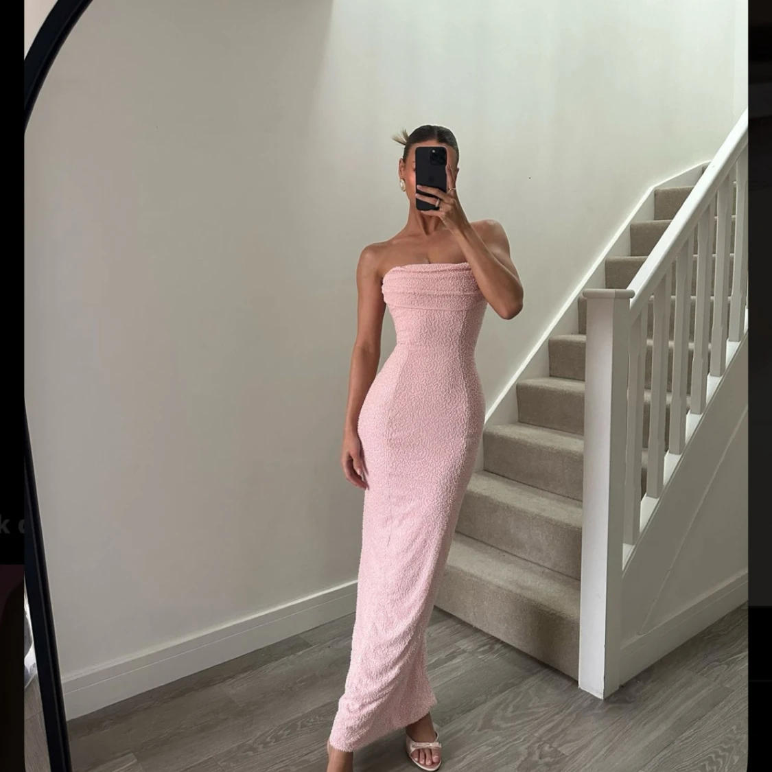 Oh Polly maxi dress ljusrosa - 1