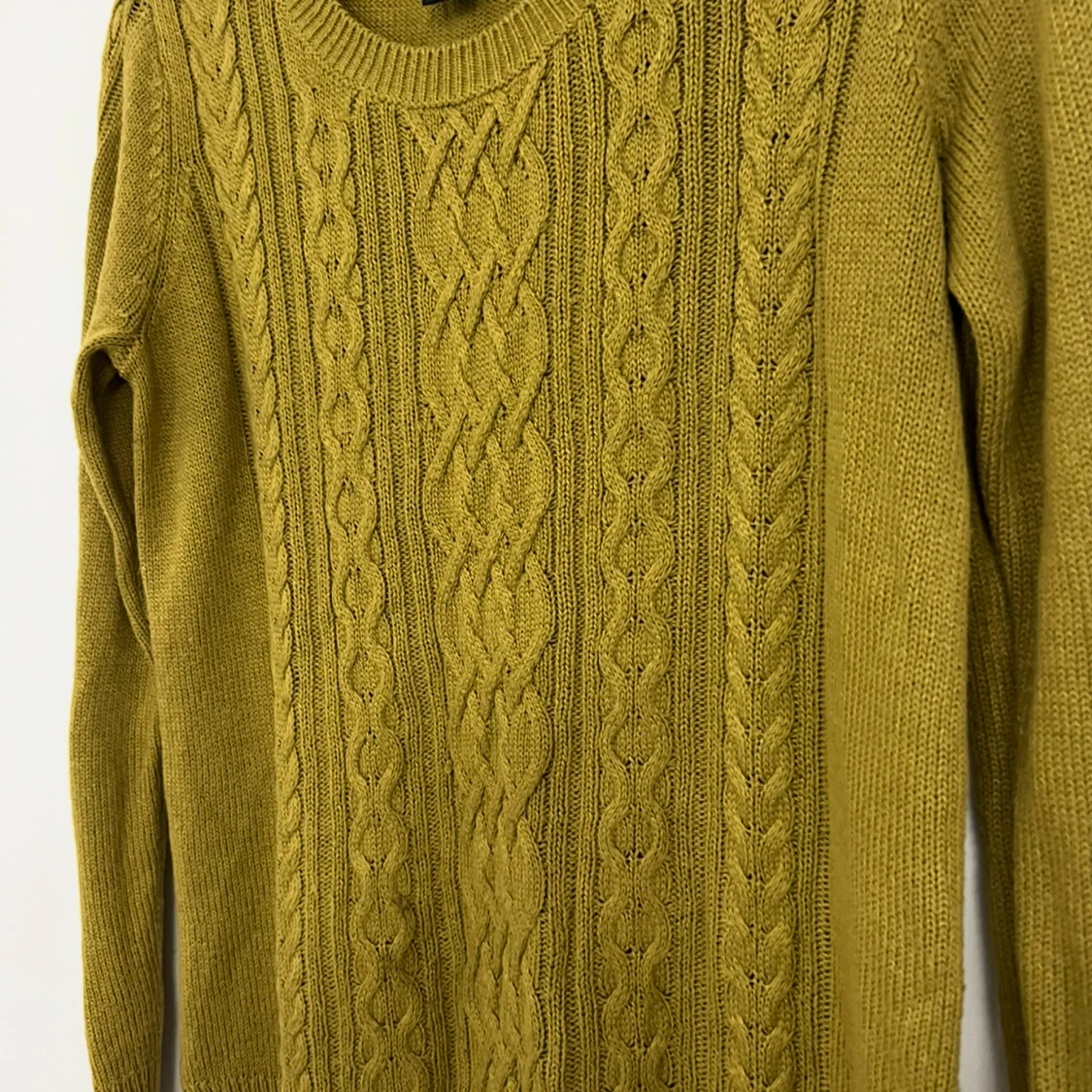 Olivgrön stickad tröja från Lindex - 4