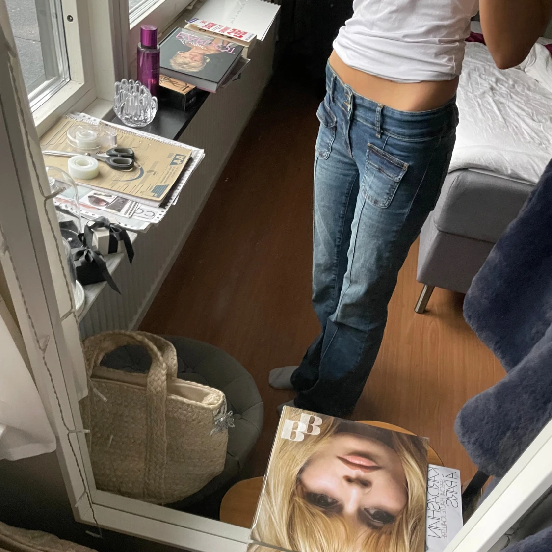 Blå bootcut jeans från Nelly💗 - 1