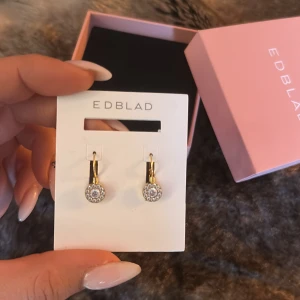 Guldiga örhängen från Edblad - Superfina örhängen från Edblad i guldpläterat rostfritt stål. Kommer i original ask, HELT OANVÄNDA! Skriv vid intresse, pris kan diskuteras.