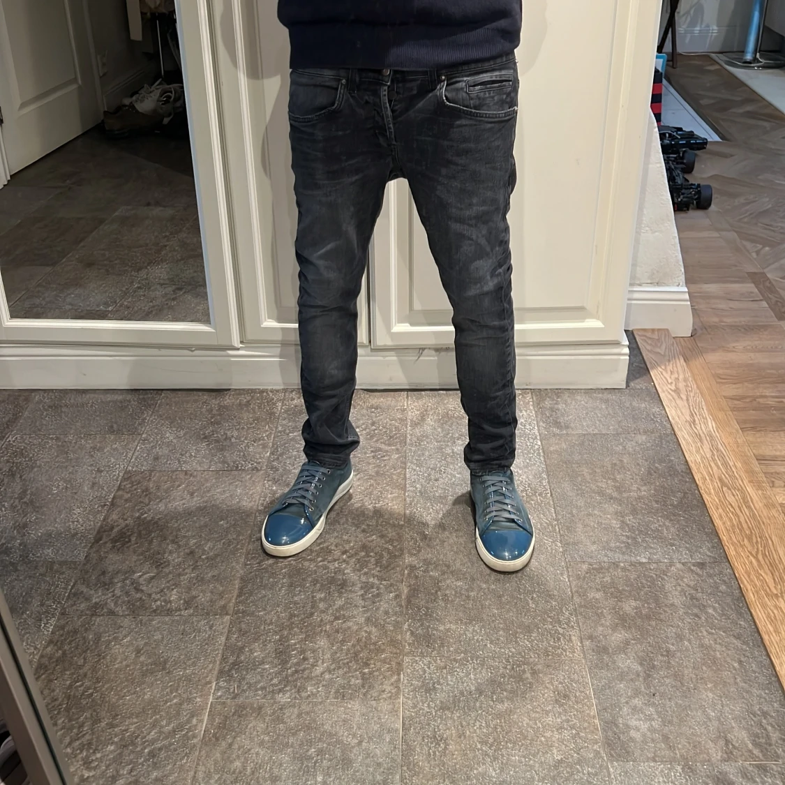 Svarta slim jeans från dondup