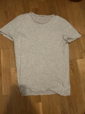 Ljusgrå basic t-shirt - En enkel och stilren ljusgrå t-shirt från Weekday. Klassisk rund halsringning och korta ärmar. Perfekt till jeans eller shorts för en clean look. Tillverkad i mjuk bomull som känns skön mot huden.