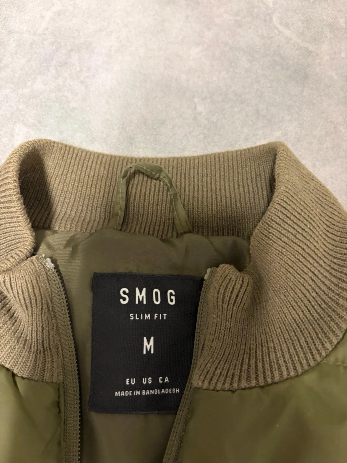 Olivgrön quiltad jacka från SMOG - 1