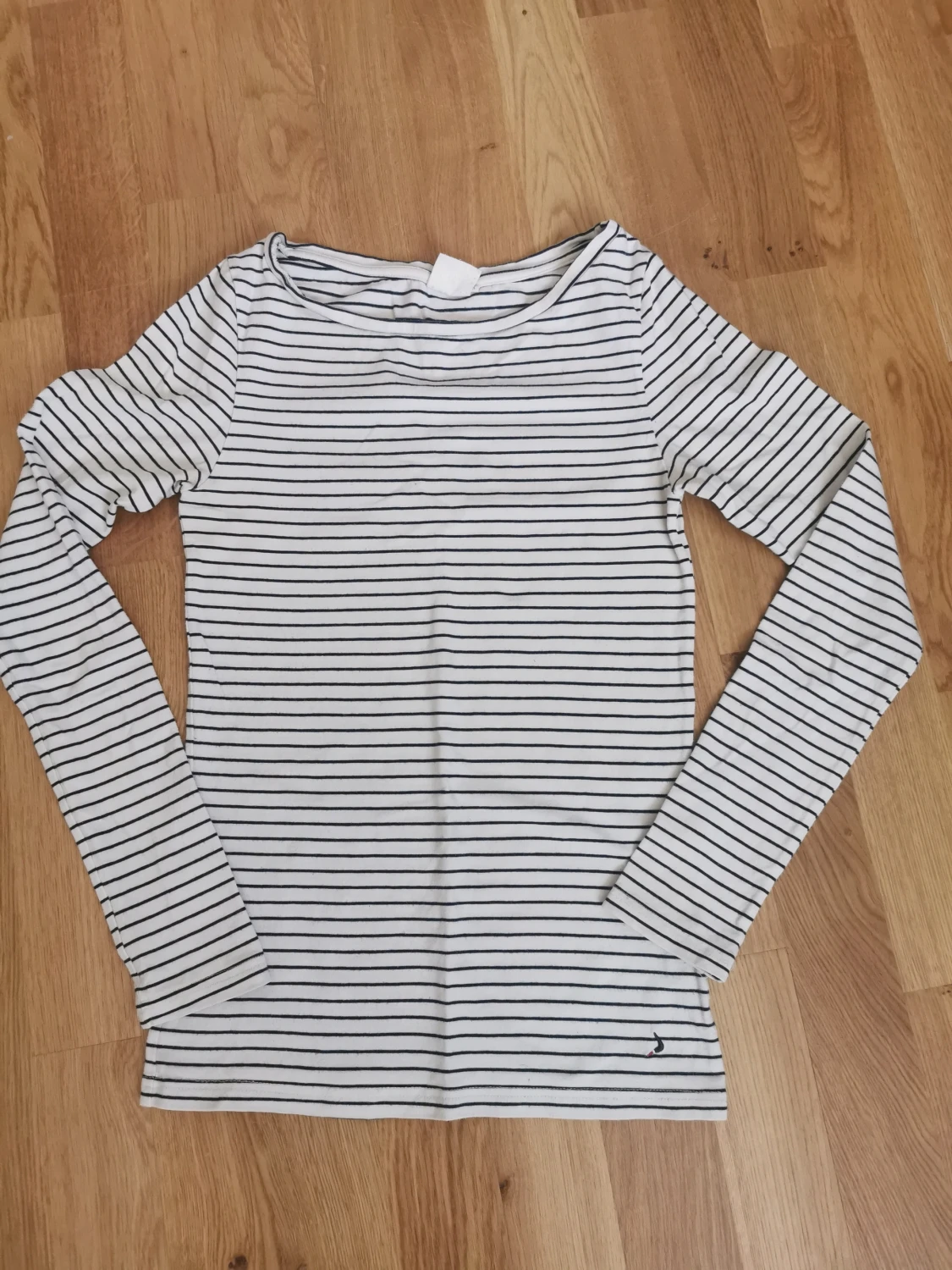 Jättefin långärmad randig tröja Vit/svart från Boomerang, storlek XS - 1