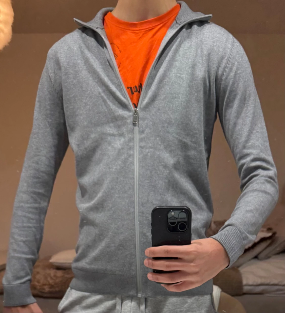 Stickad full zip - 2