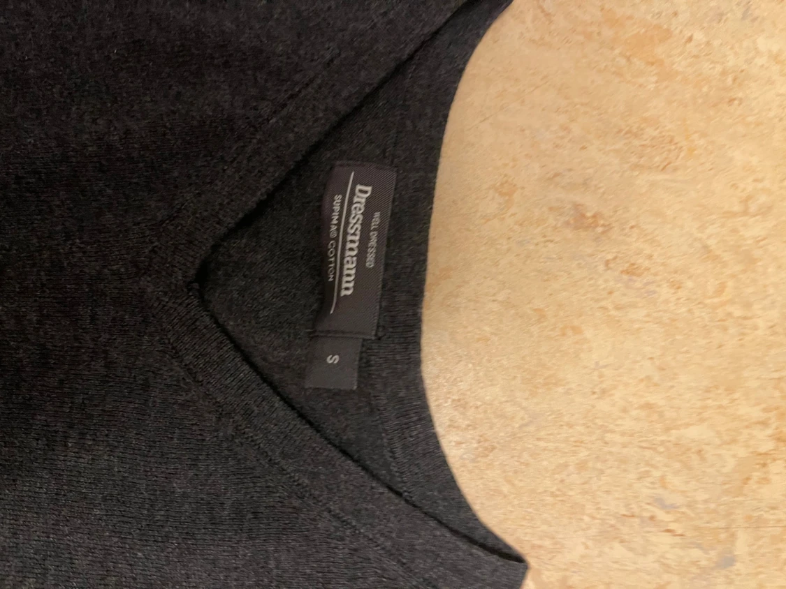 Mörkgrå tröja Dressmann - 1