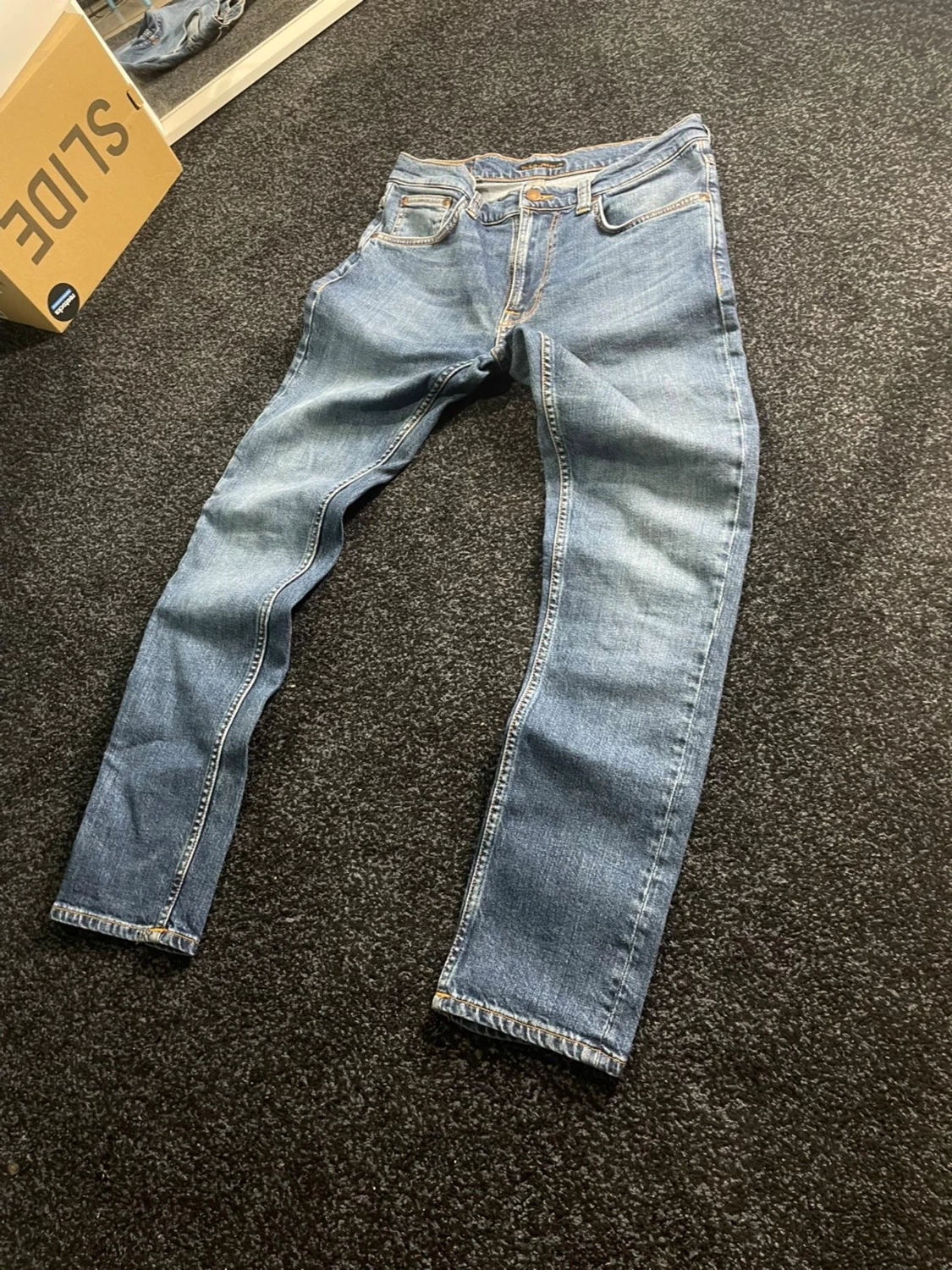 Nudie Jeans ljusblå jeans W30 L30 - 3