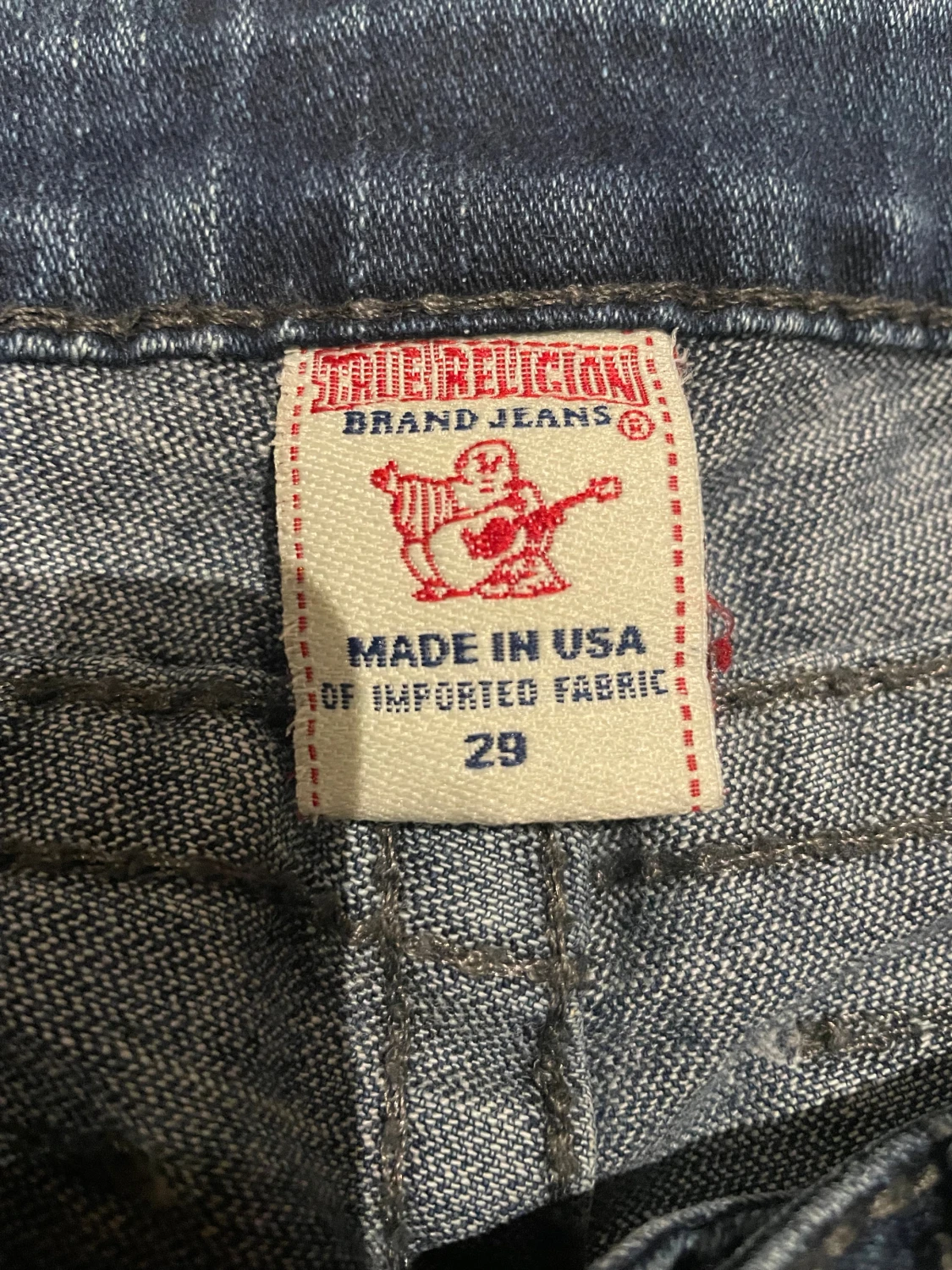 True Religion blå bootcut jeans, stl 29 - 2