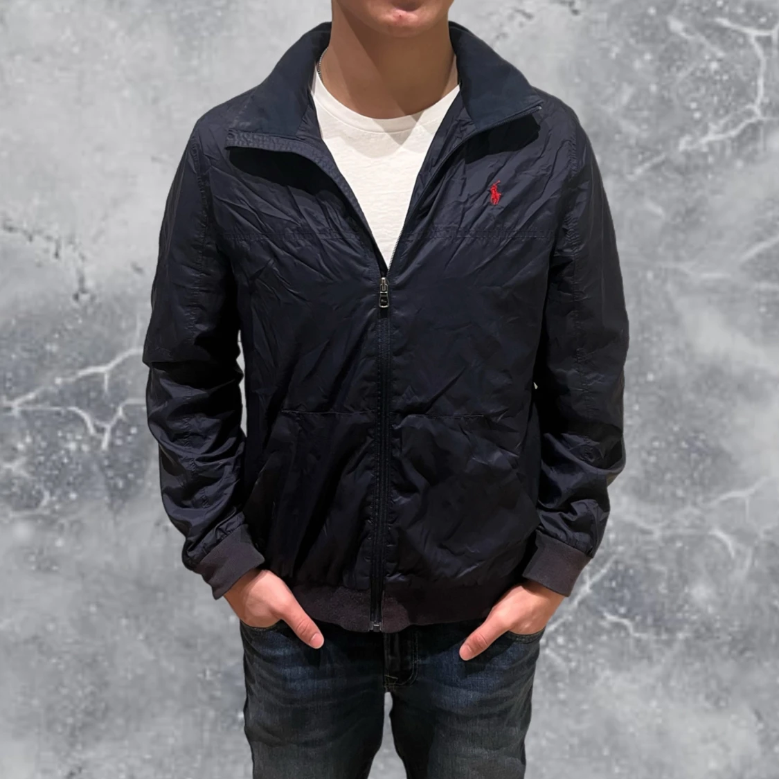 Ralph Lauren Windbreaker jacka navy blå