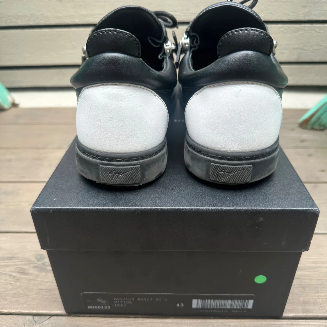 (Äkta) Vit/Svarta Giuseppe Zanotti Skor - 4