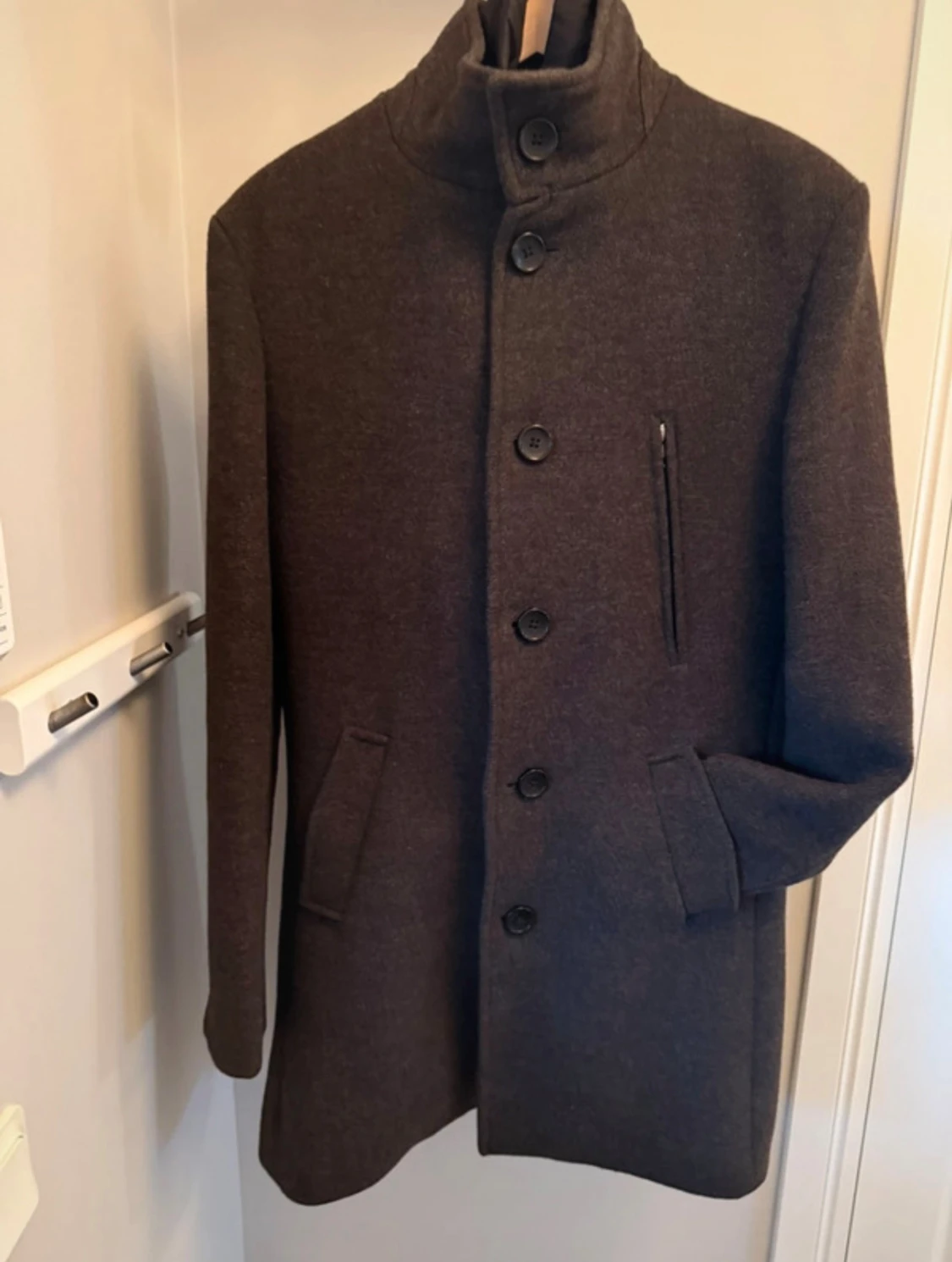 Mörkbrun rock med innerväst från Bruun & Stengade - 3