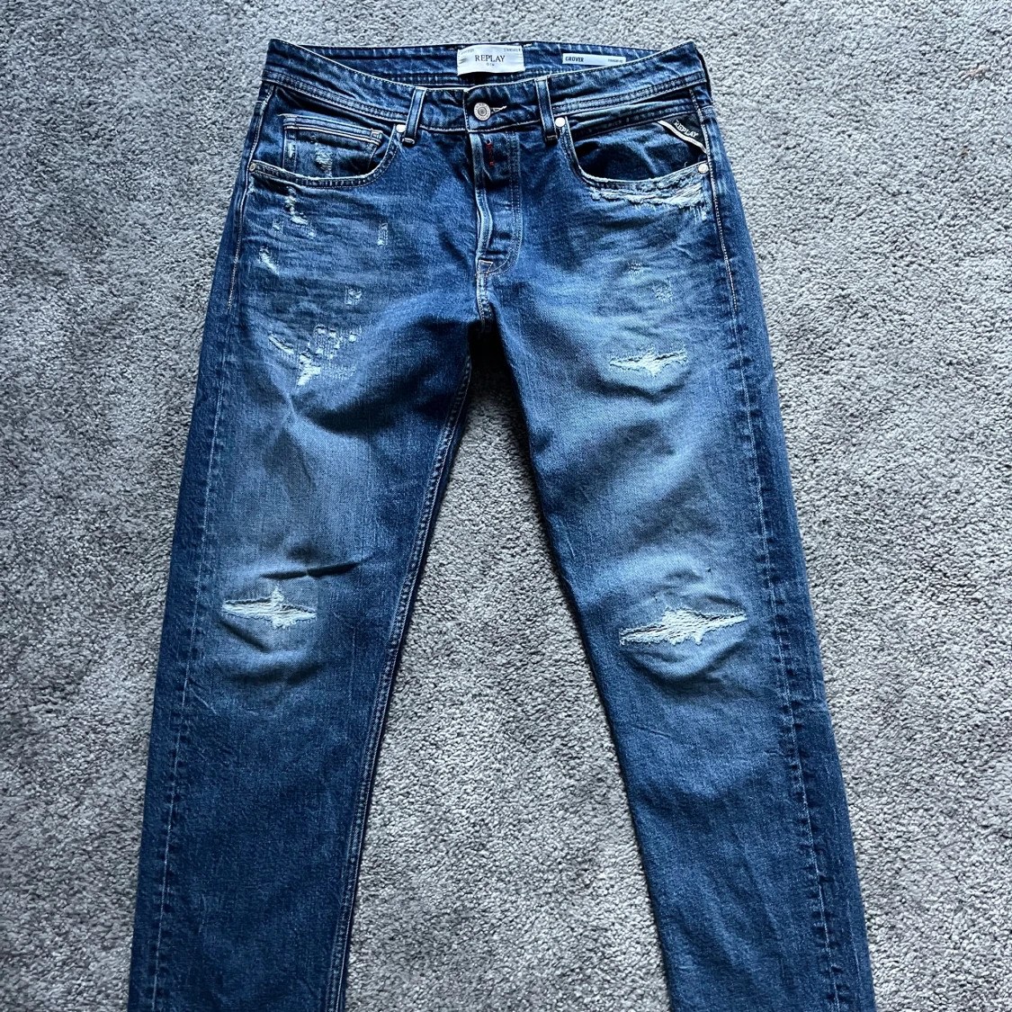 Replay Grover blå jeans straight fit