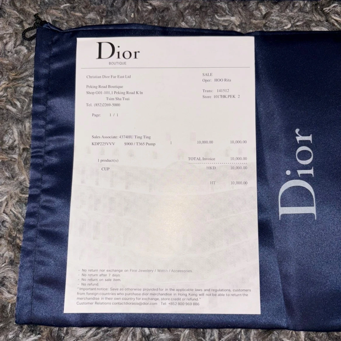 Dior sneakers i blått och vitt - 4
