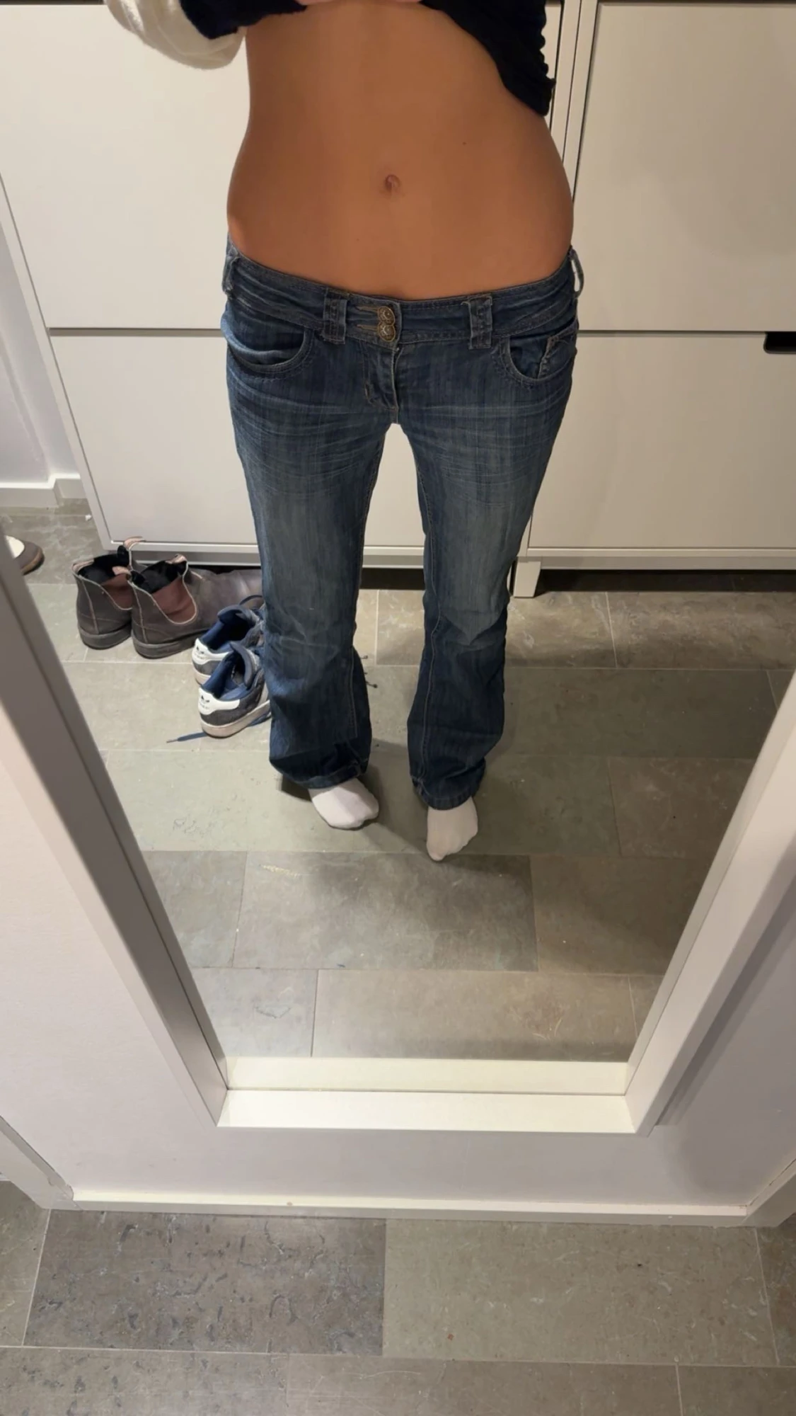 snygga lågmidjade jeans