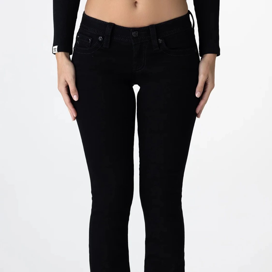 Svarta bootcut jeans Miss Me 28 - 1