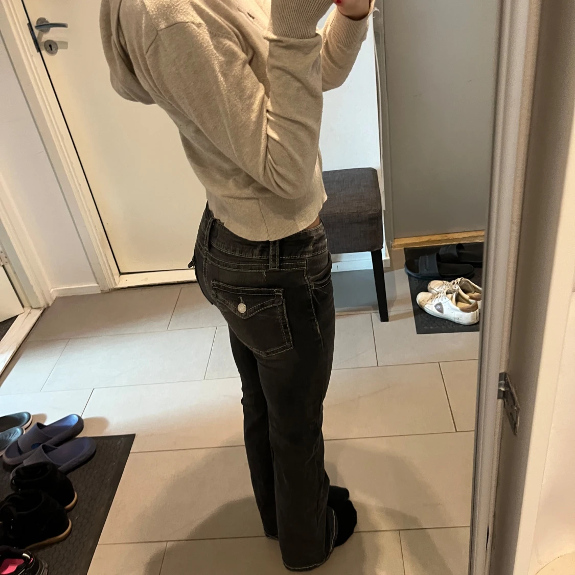 Lågmidjade jeans