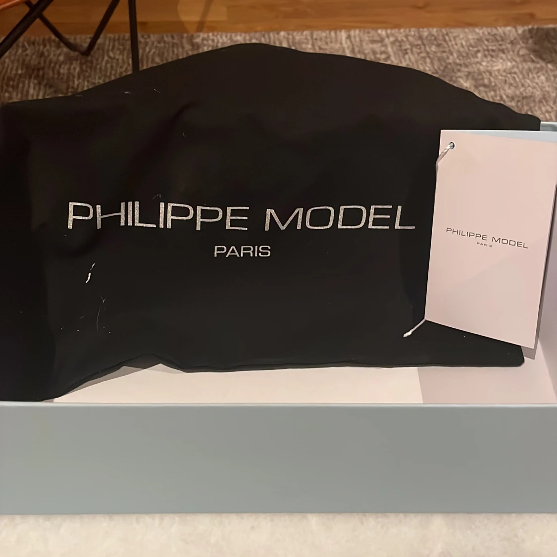 Philippe Model vita sneakers i skinn - 2
