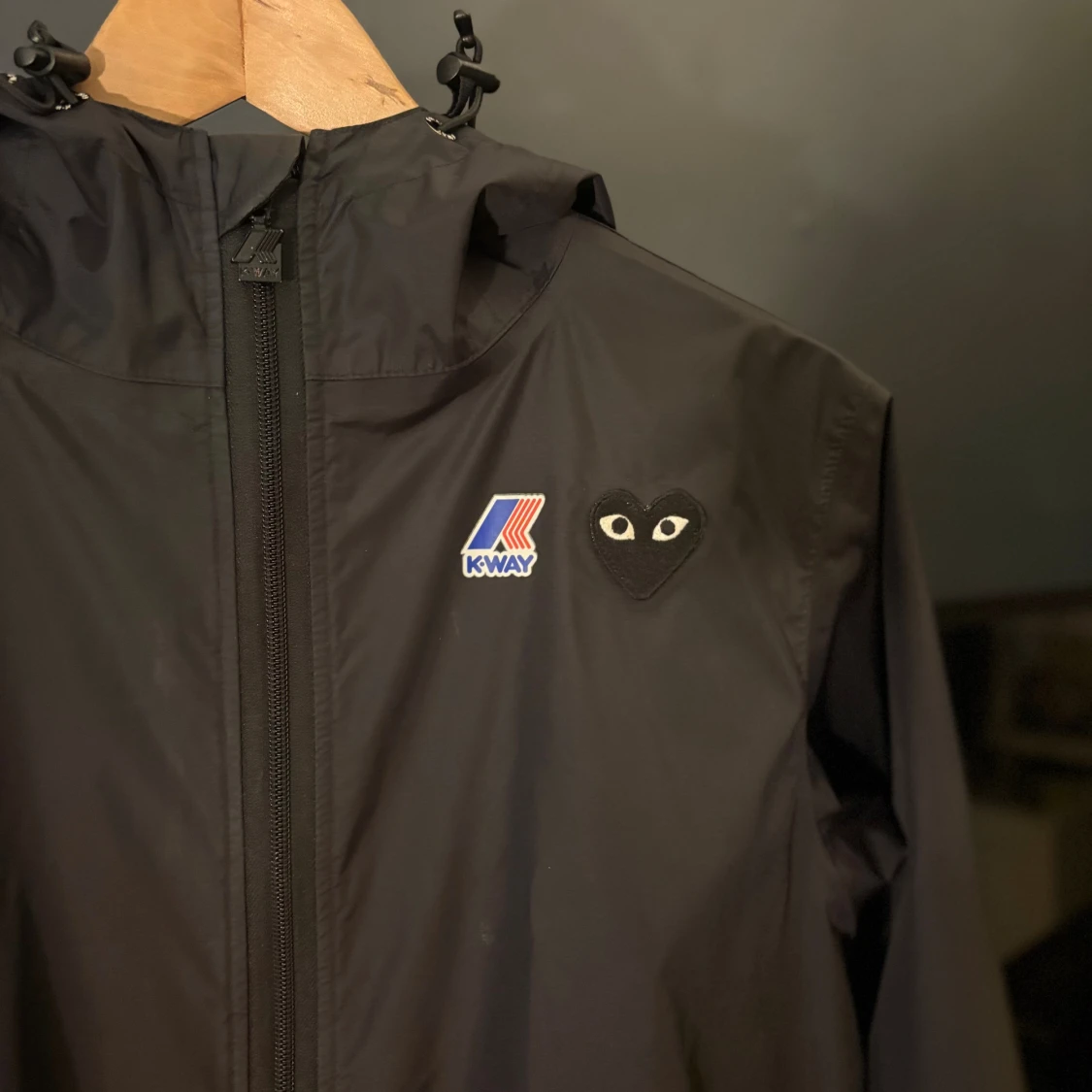 Svart vindjacka Comme des Garçons x K-Way - 1
