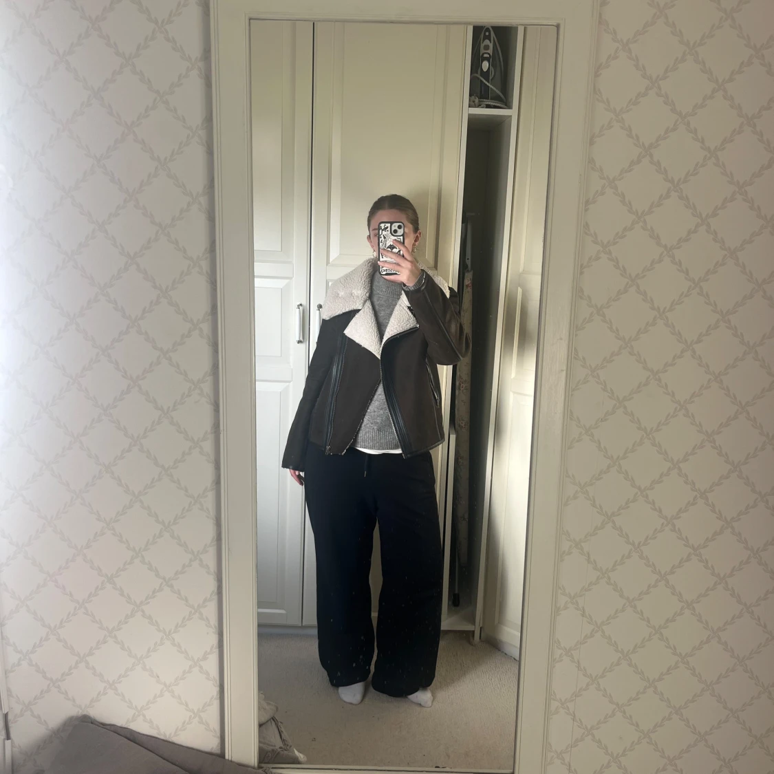 Olivgrön mockajacka med dragkedjor - 3