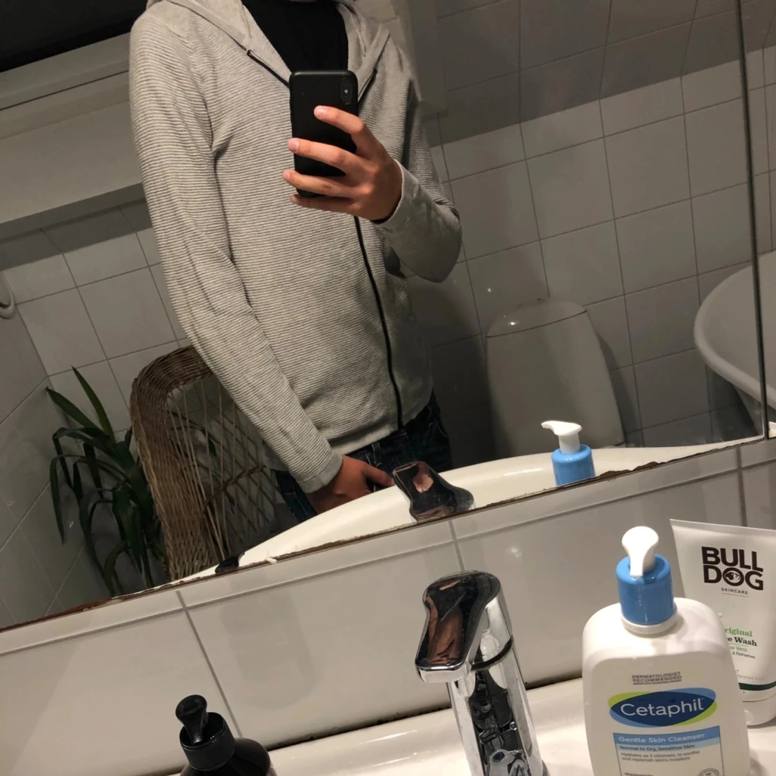 Jack and Jones stickad hoodie  - 91