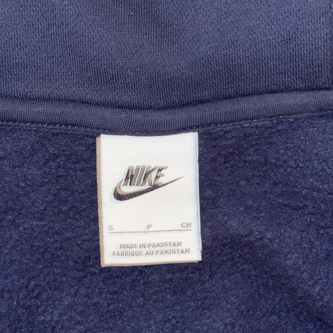 Mörkblå Nike hoodie med dragkedja - 2