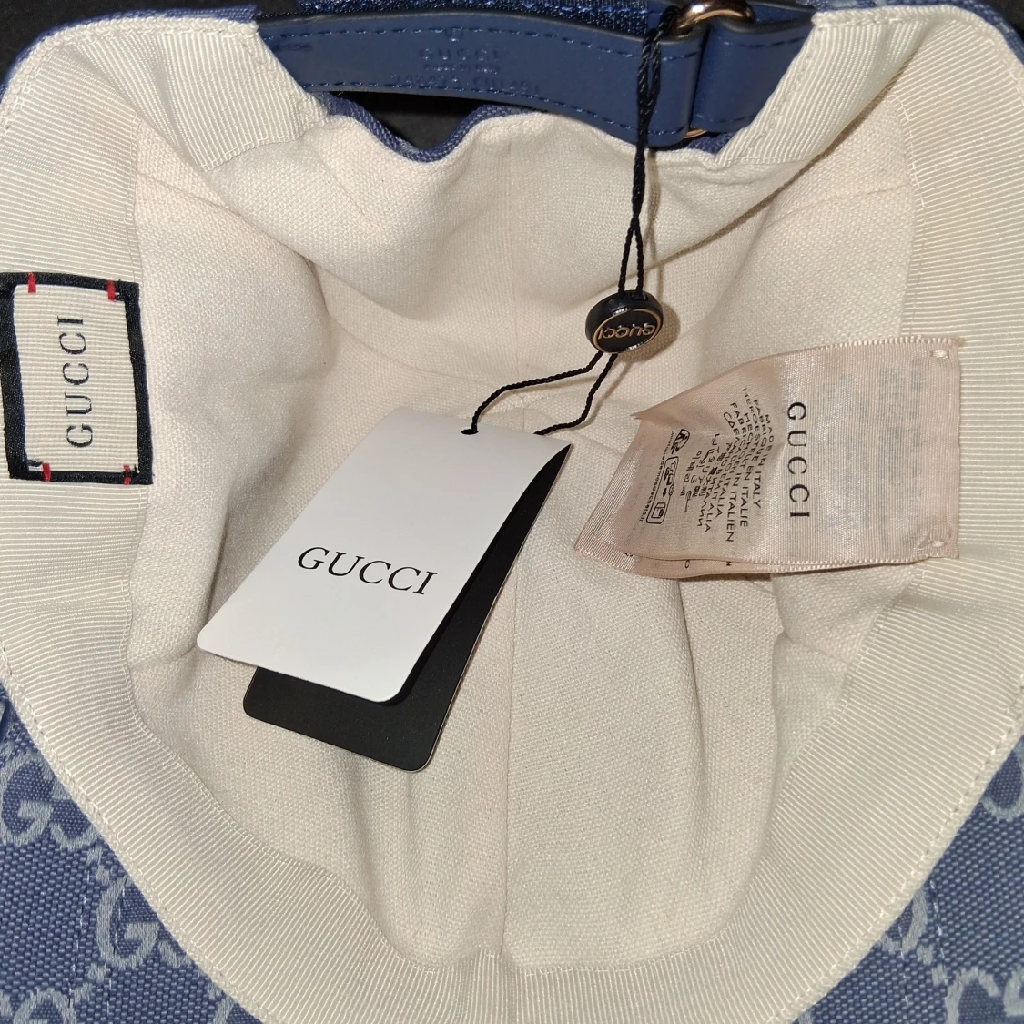 Blå kepsi med GG-mönster - 3