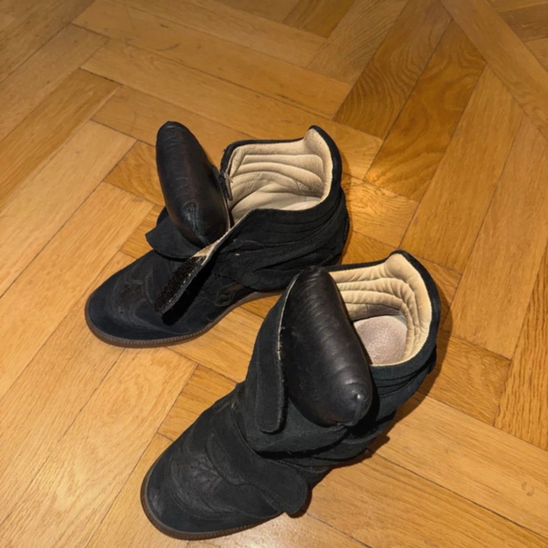 Svarta Isabel Marant wedge sneakers - 3