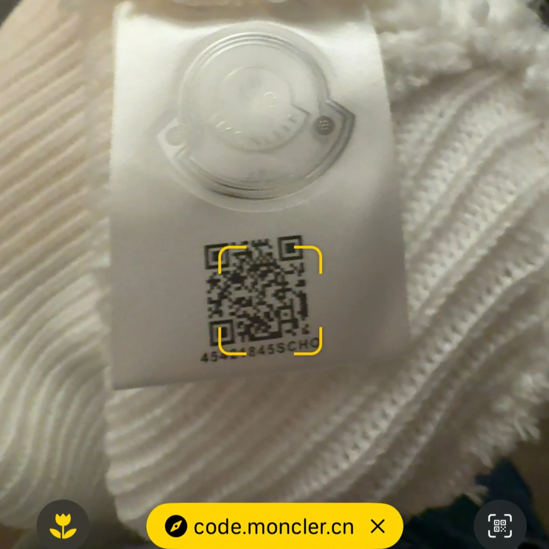 Vit  Moncler mössa - 1