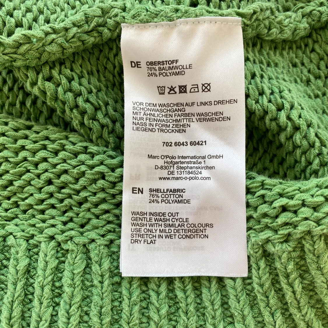 Grön stickad tröja Marc O'Polo XL - 4