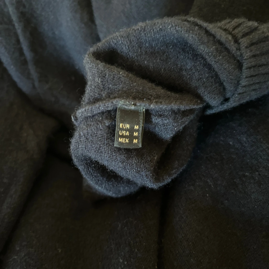 Mörkblå stickad tröja Massimo Dutti - 3